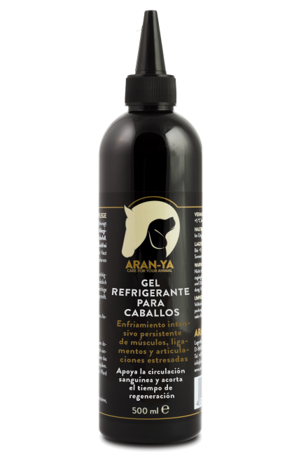 Gel refrigerante para caballos