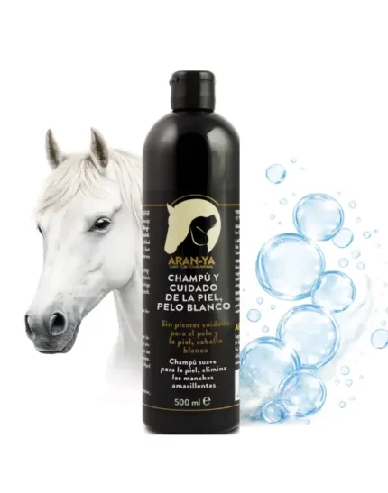 Champú para caballos blancos