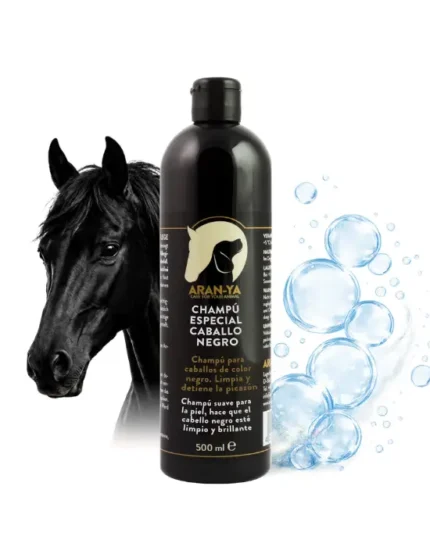 Champú para caballos negros